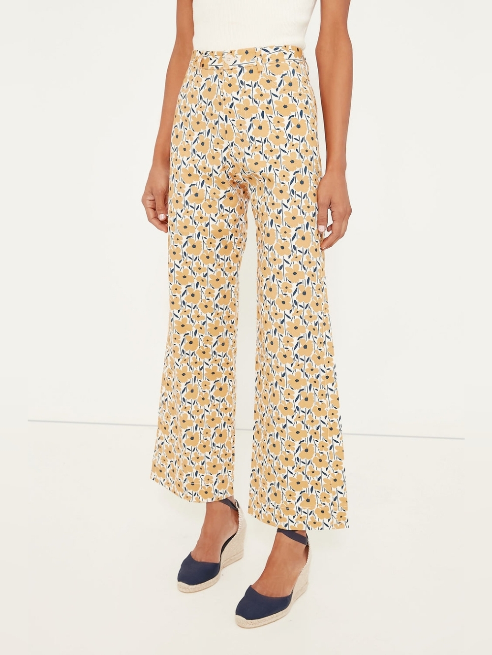 Emerson Fry Sharon's Flowers Gold Everyday Pant